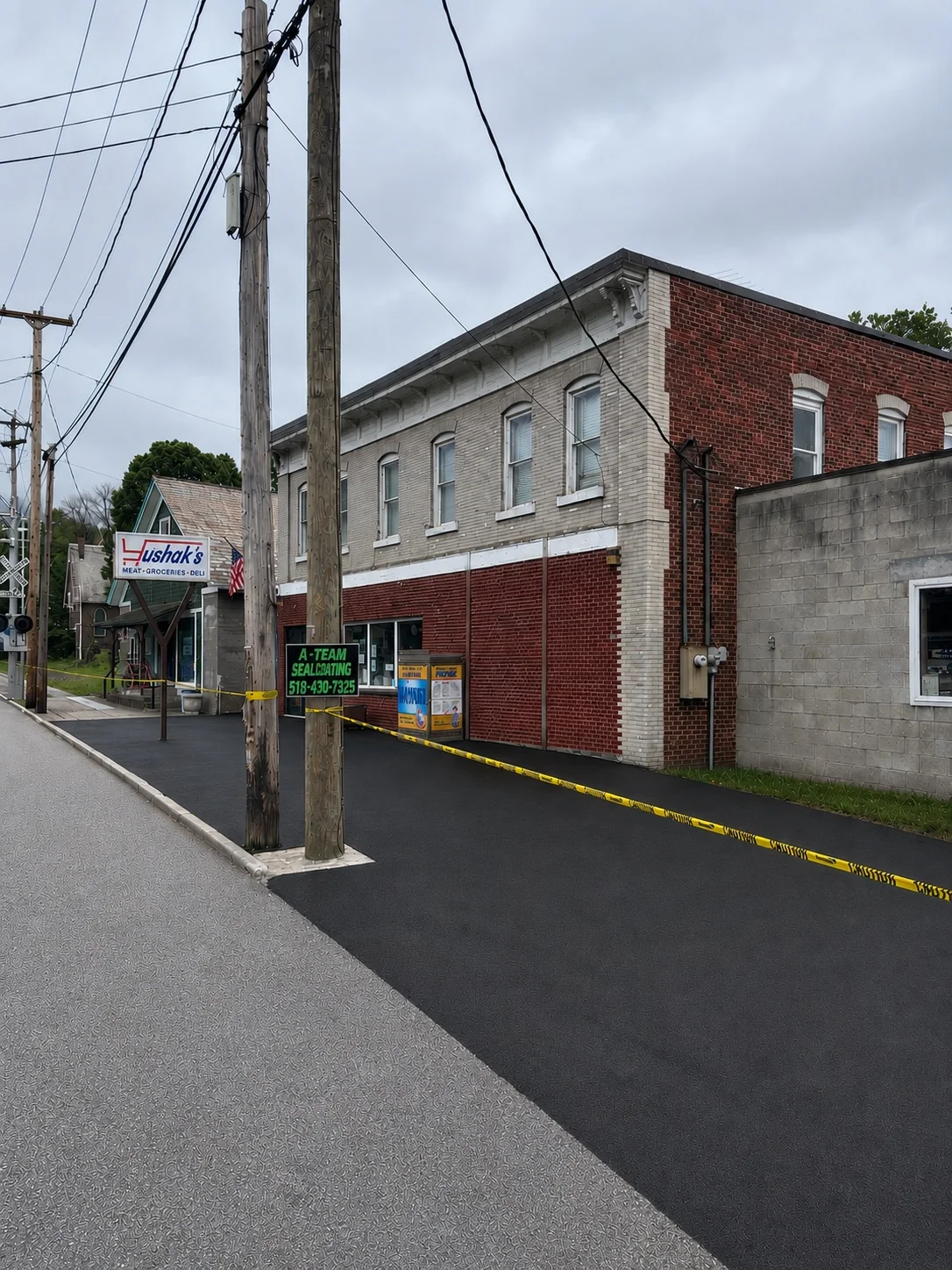 Freshly sealed commercial property
